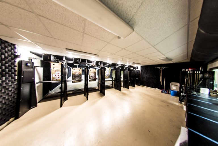Our indoor range is heated with motorized targets